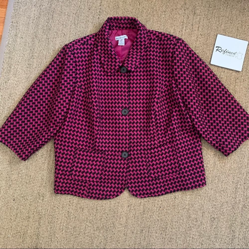 Jessica London Houndstooth Jacket